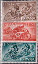 Ифни, 1964, День почтовой марки, Спорт, 3 марки-миниатюра